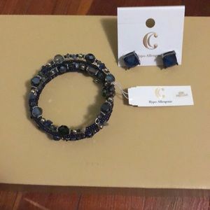 Bracelet and earrings set